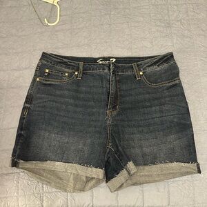 Seven7 Dark Blue Jean Shorts